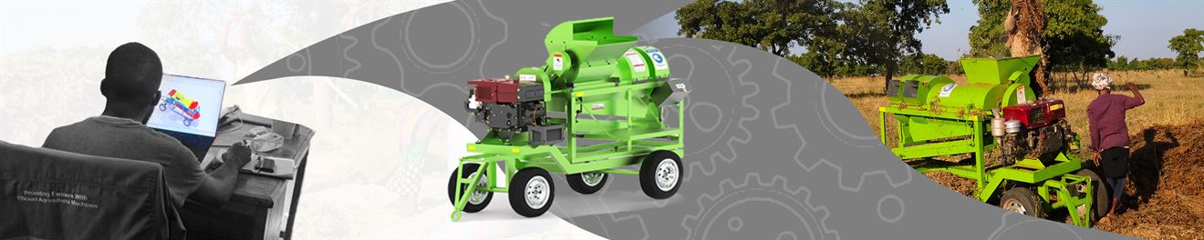 The multi-crop thresher; from design to rendering to production, powered by AutoDesk Inventor